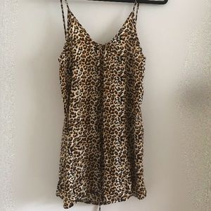 LF leaped/cheetah print dress